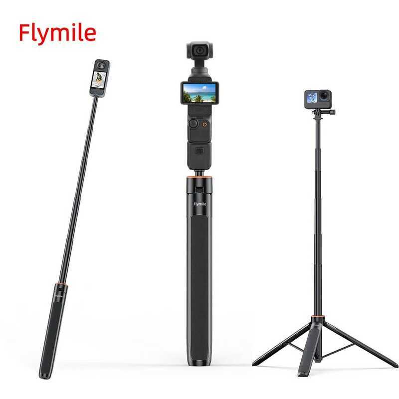 Selfie Stick ขาตั้งกล้องสําหรับ Instar360 X5/DJI Action 5 Pro/กระเป๋า 3/Gopro 13/DSlR, ส่วนขยายกล้อง