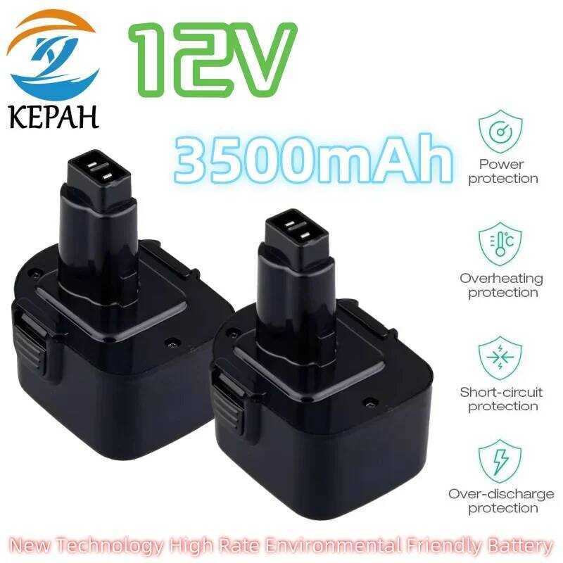 12V แบตเตอรี่ทดแทนแบบชาร์จได้ 2000-3000mAh สำหรับ DE9074 DC9071 DW9071 DW9074 DC727 DW9072 DC756 DC9