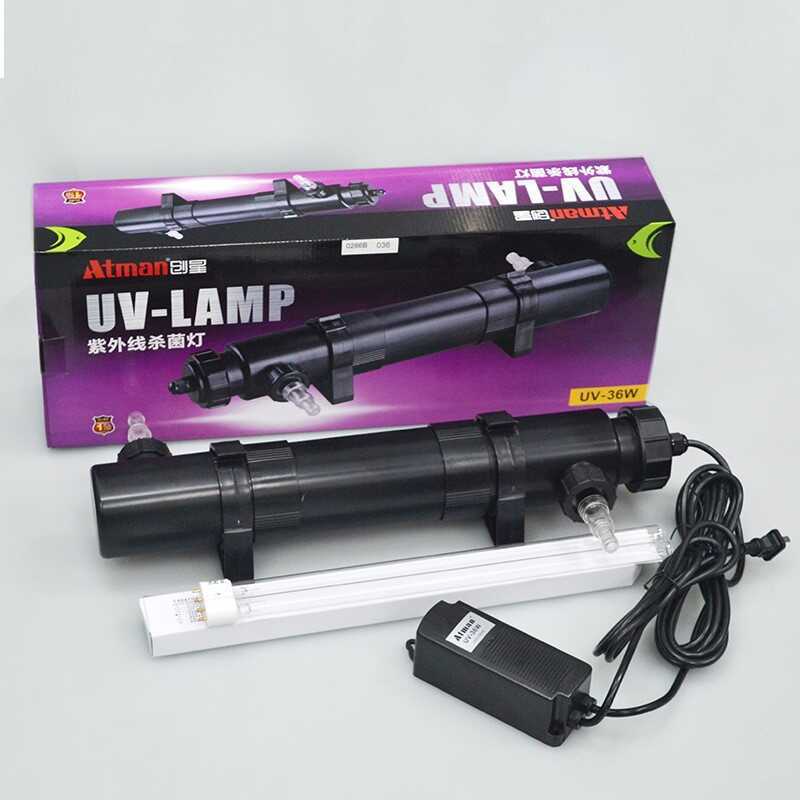 Atman Chuangxing โคมไฟฆ่าเชื้อโรค UV-5/9/11/18/36W ถังปลา Aquarium ถังอัลตราไวโอเลต UV ฆ่าเชื้อโรคโค