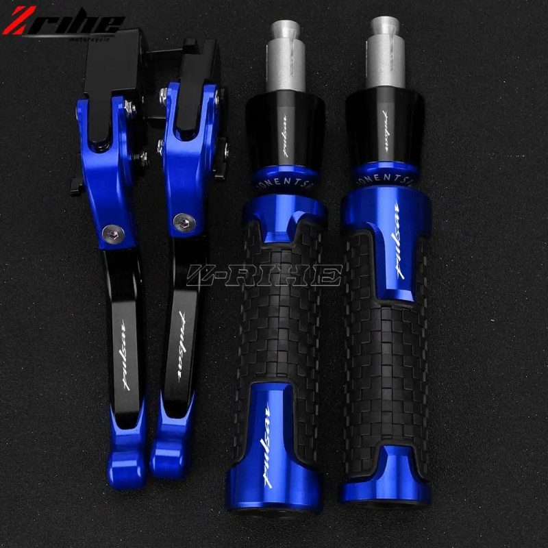 Motorcycle Adjustable Brake Clutch Lever Handlebar Grips For Bajaj Pulsar RS200 Bajaj Pulsar 200NS