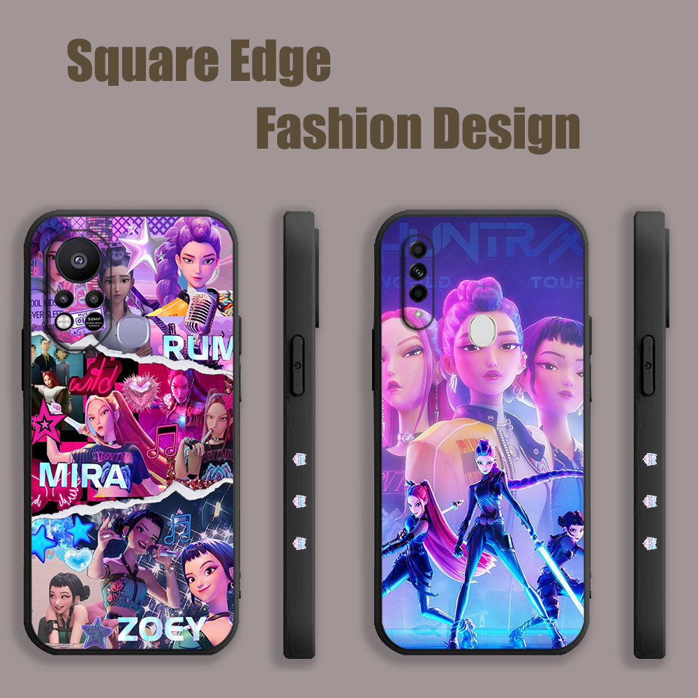 ปลอกสําหรับ OPPO A53 A76 Reno6z A95 Lite A96 A77 X5 Pro Reno 7 Reno 8 Kpop Demon Hunters GRJ14 เคสโท