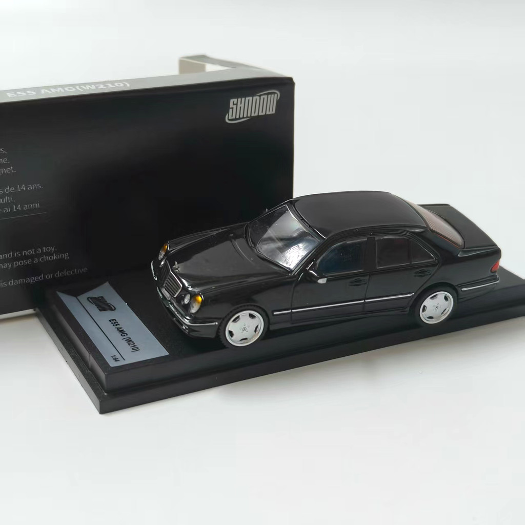 พร้อมสต็อก Shadow1: 64 Mercedes-Benz E55AMG (W210) จําลองรถรุ่นคอลเลกชันเครื่องประดับของขวัญ Limited