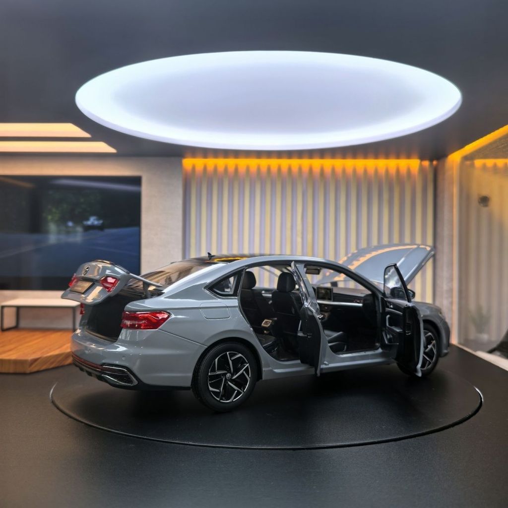 โรงงานเดิม 1: 18 Lavida Volkswagen New Lavida Starry Sky รุ่น 2022 Lavida โมเดลรถโลหะผสมเครื่องประดั