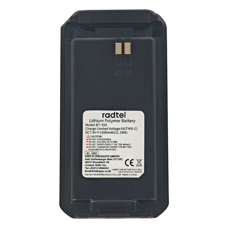 ▥ Original Walkie Talkie แบตเตอรี่ Li-Ion 1500 Mah สําหรับ Radtel Rt-910 Rt-910B Two Way Ham วิ