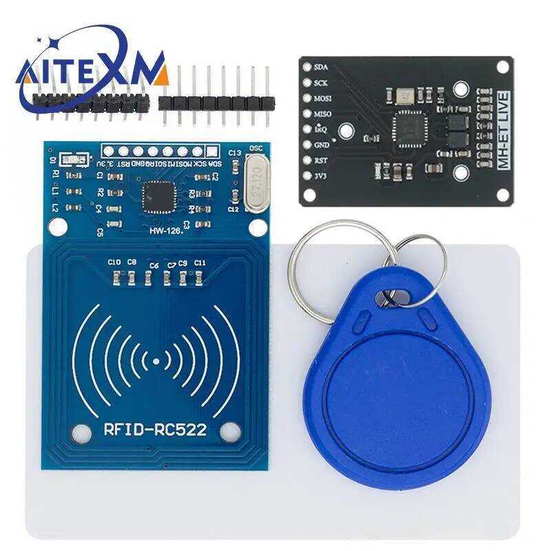 RFID โมดูล ไร้สาย MFRC-522 RC-522 RC522 เสาอากาศสำหรับ Arduino KEY SPI เครื่องอ่านและเขียนการ์ด IC
