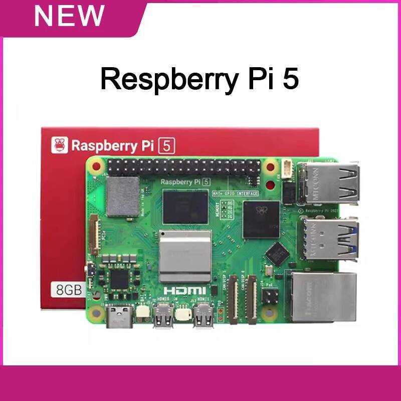 4GB/8GB บอร์ดพัฒนา ชุด LINUX คอมพิวเตอร์ โปรแกรม AI เมนบอร์ด Raspberry Pi 5 4G/8GB