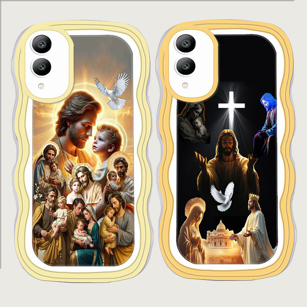 CA49 ปลอกพระเยซูสําหรับ VIVO V19 V17 Y17S Pro เคสโทรศัพท์ TPU