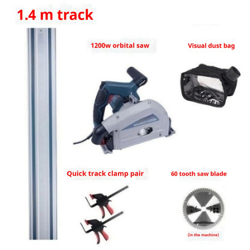 High-power track saw, cut-in type universal electric circular saw, track saw, woodworking portable