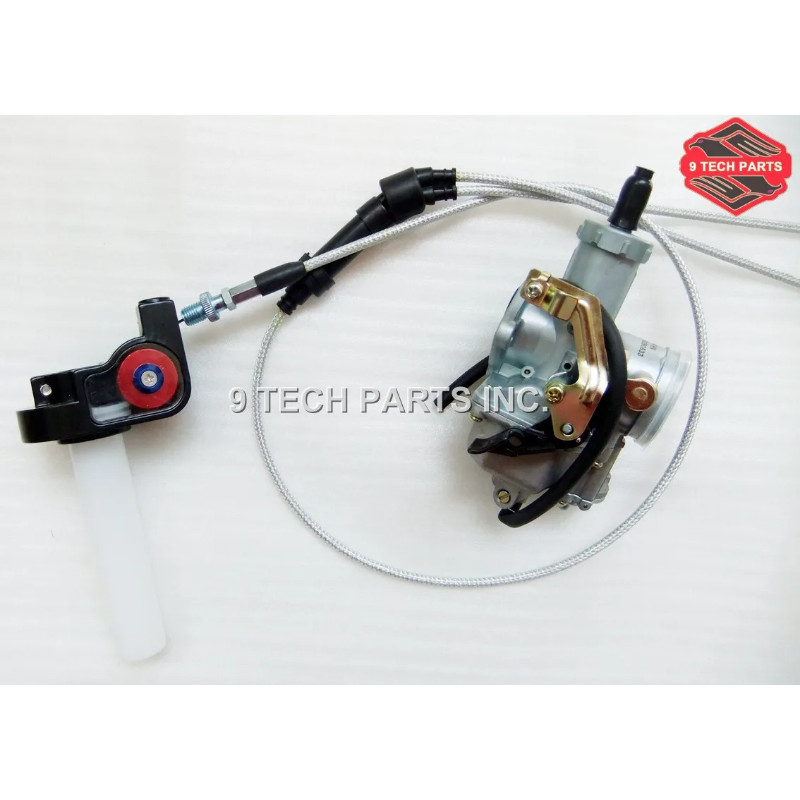 PZ30 30mm Carburetor kit Powerjet Accelerating Pump Carburetor + Twister + Cable for 175-250cc Dirt