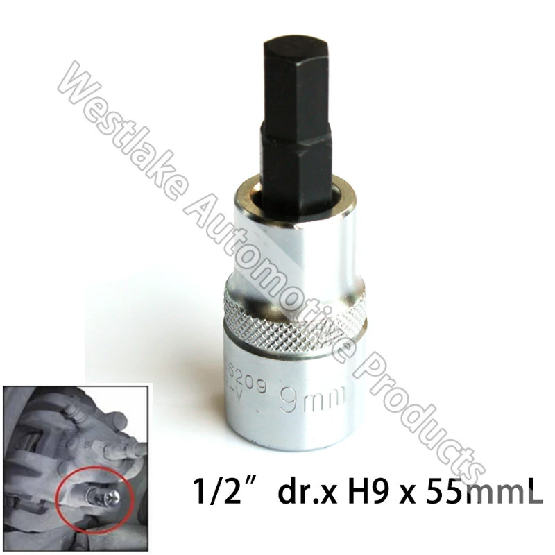 1/2" Dr. H9 Brake Caliper Slide Socket Brake Socket For BENZ BMW VW AUDI FORD MAZDA