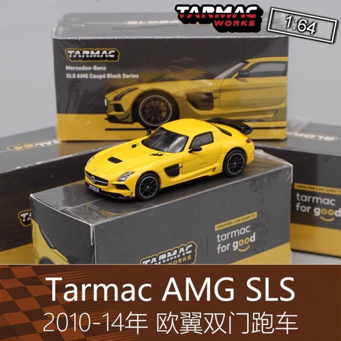 Tarmac Yellow 1: 64 RV รถสปอร์ตรุ่น AMG Mercedes SLS Owing สองประตูเหมาะสําหรับ Mercedes-Benz
