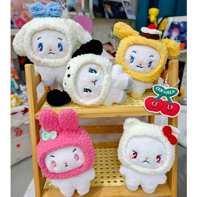 C PLAVE Mmmm Big Doll Clothes Knitted Plush Cute Head Cover Mmmm Doll Keychain Pendant Male Version