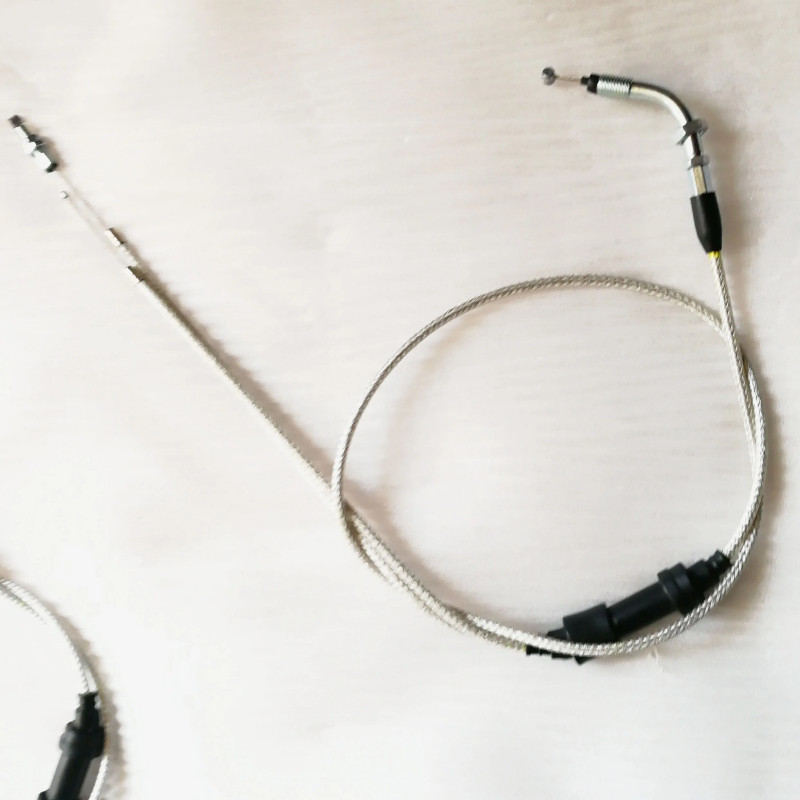 Elbow Dual throttle cable Kit for PZ30 30mm Carburetor Accelerating Pump Cable Choke Carb for ATV D