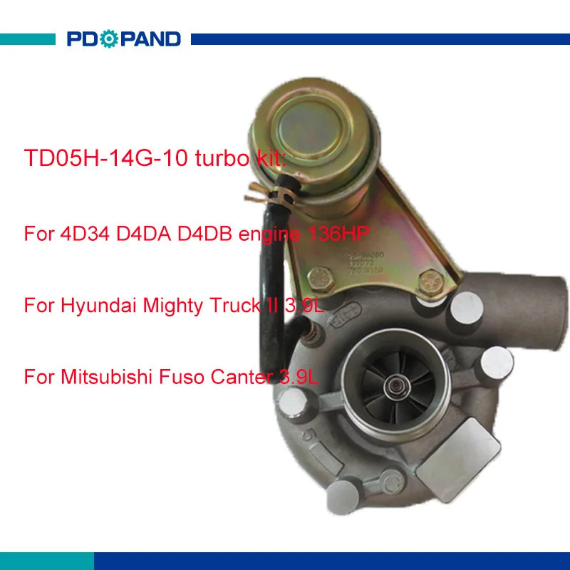 turbo charger kit TD05H-14G-10 for Mitsubishi Fuso Canter 3.9L 4D34T diesel engine 136HP 28230-4510