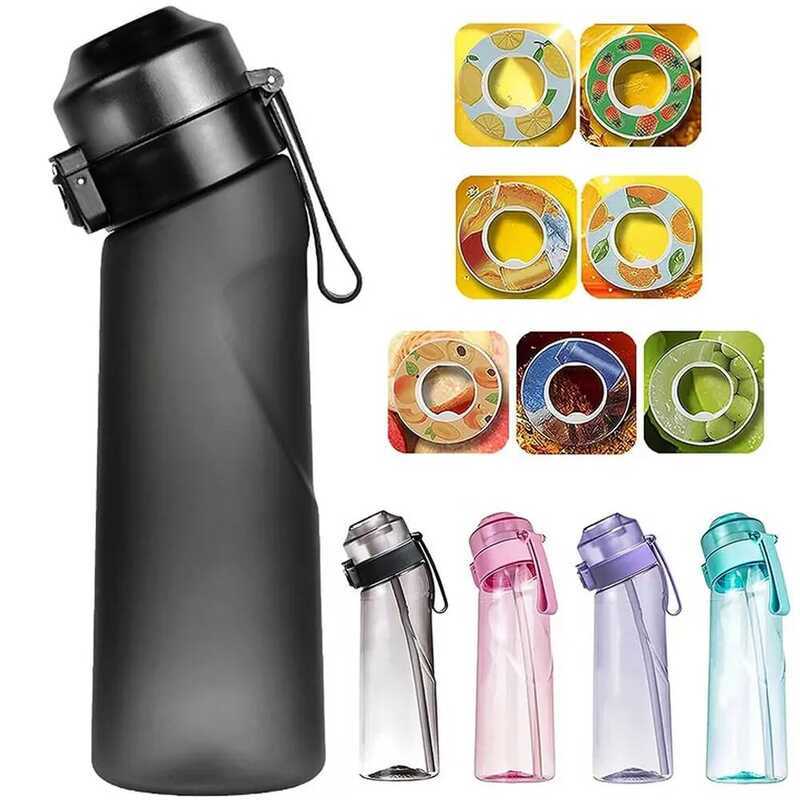 C Flavored Water Bottle 650Ml Sports Alr Up Drinking Bottle 7 Fruit Pods Water Cup For Outdoor Camp