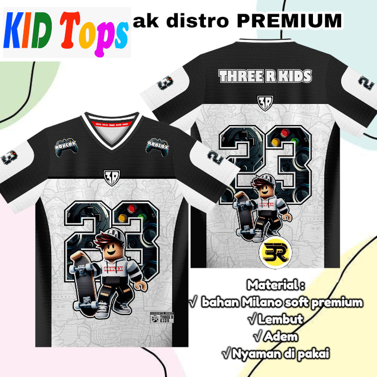 3RKIDS Milano Soft Premium เสื้อยูนิฟอร์มสำหรับเด็ก ลายการ์ตูนอะนิเมะ