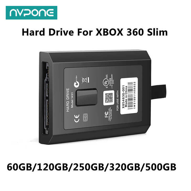 320GB 250GB 60GB 120GB 500GB ฮาร์ดดิสก์ XBOX สําหรับ Xbox 360 Slim เกมคอนโซล HDD ภายใน Harddisk