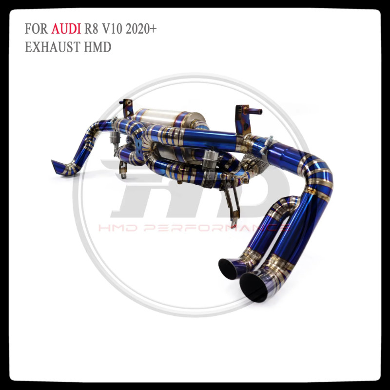HMD Titanium Exhaust System Performance Catback for Audi R8 V10 2020+ with OPF Dual Outlet Muffler