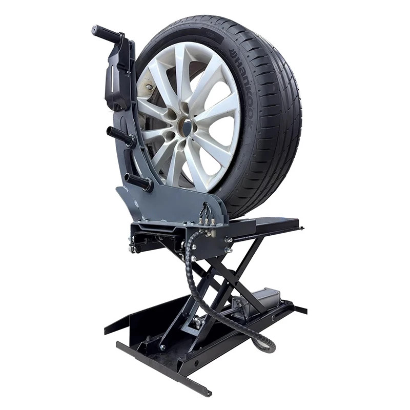 Tire balancing machine pneumatic tire supporter pneumatic tire landing gear tire lifting frame tire