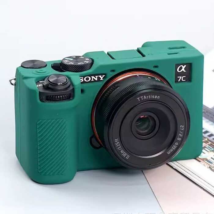 เหมาะสําหรับ Sony A7CR A7CII เคสซิลิโคน a7cr Micro กระเป๋ากล้องเดี่ยว a7cii รุ่นที่สองกันกระแทกป้องก