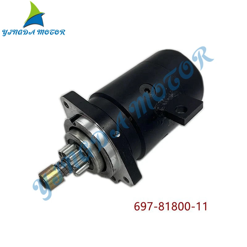 697-81800-11 Motorcycle Start Motor For Yamaha Outboard Motor 2 Stroke 48HP 50HP 55HP 697-81800 Boa