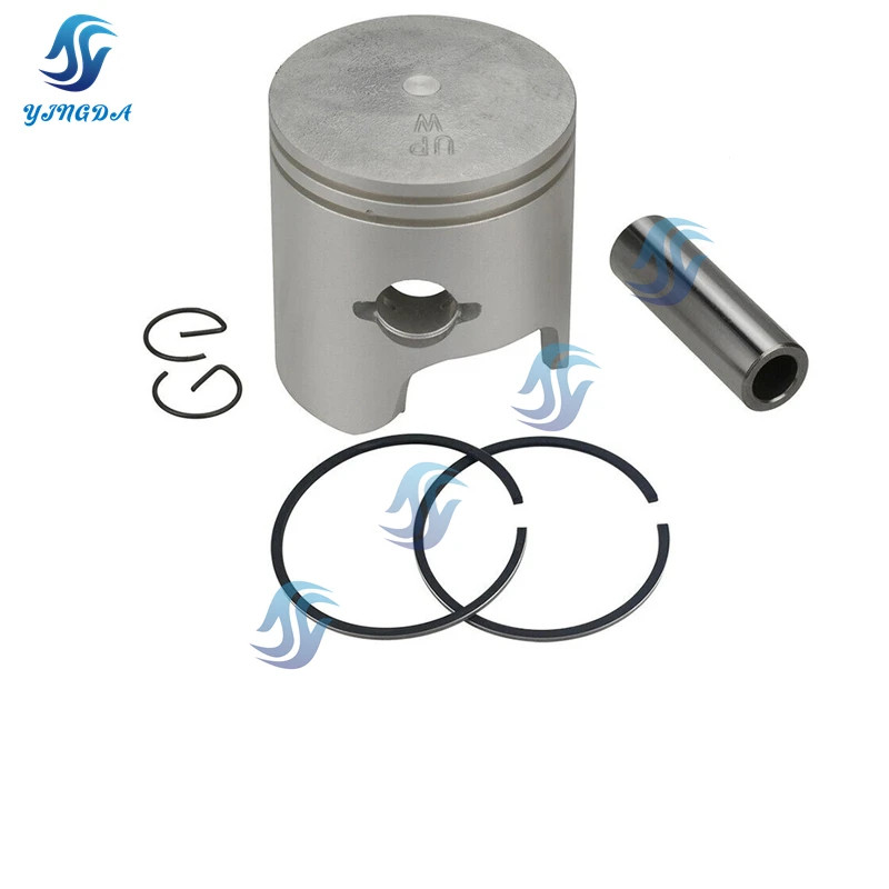 6H4-11631-03 3Cyl Piston Kit Std With 3 Rings Replace for Yamaha Outboard Engine 40HP 6H4-11631 Dia