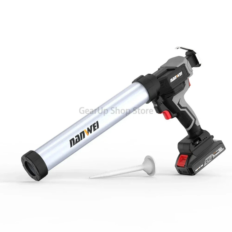 NANWEI 21V Electric Glass Glue -Gun Caulking Machine Variable Speed for Beauty Floor Balcony Window