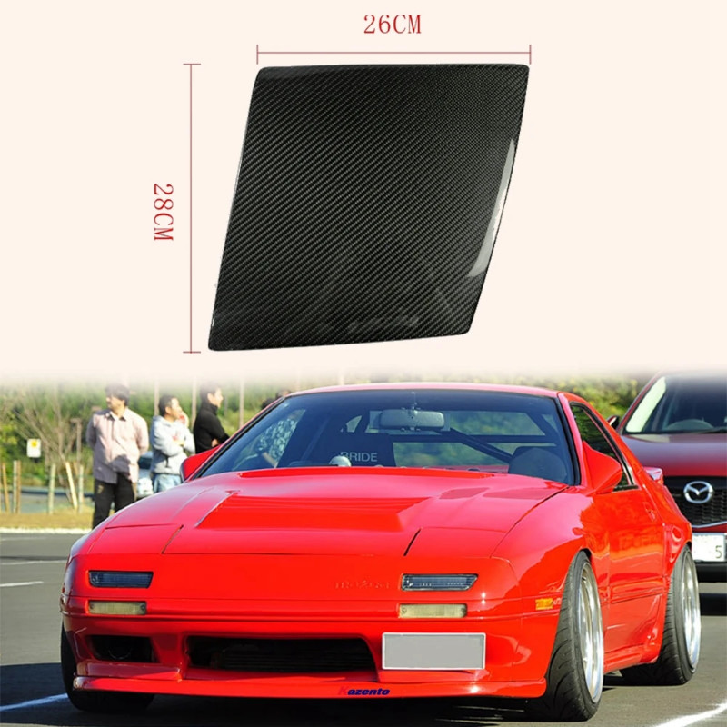 For Mazda Rx7 Fc3S Oem Headlight Covers Carbon Fiber