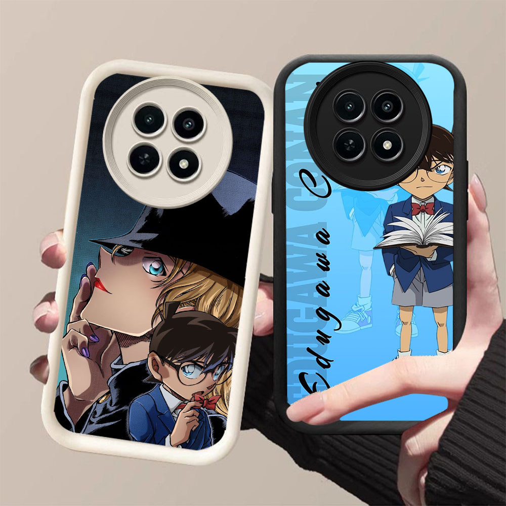 DJ-18 Detective Conan ปลอกซิลิโคนสีดําและสีขาวสําหรับ Realme Narzo 13 70 12X 70Pro5G C65 Plus Pro Li