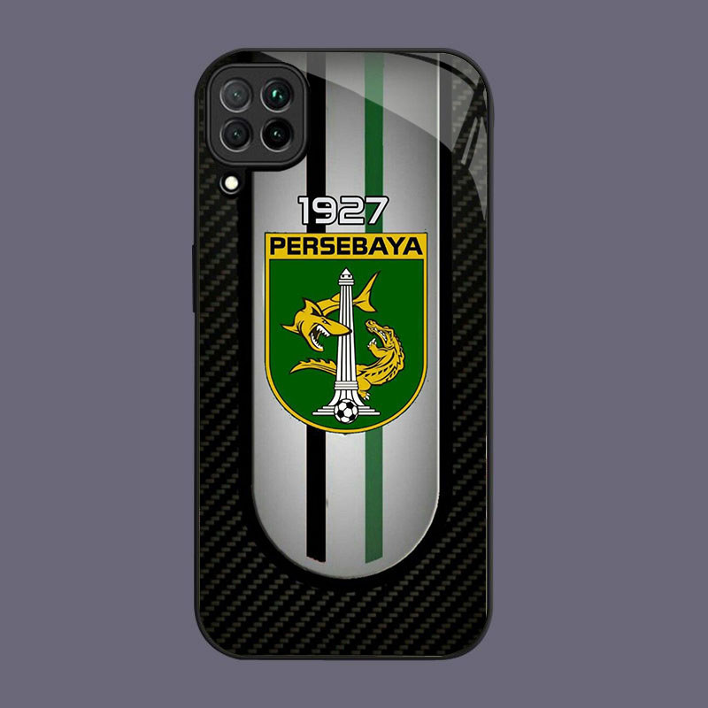 DK-76 Persebaya Casing GLASS กรอบอ่อน สีดํา Samsung A22 A12 M12 M32 5G