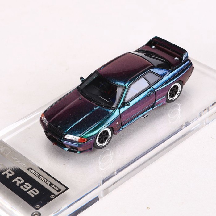 MJ 1: 64 NISSAN NISSAN GTR R32 คอลเลกชันโมเดลรถเรซิ่นจําลอง