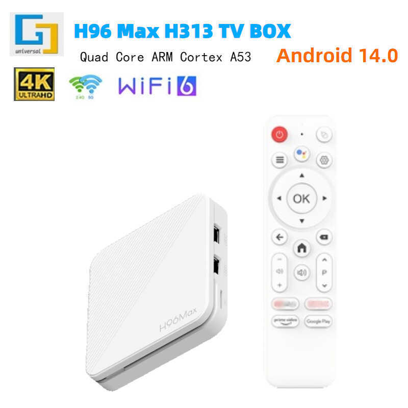 สินค้าใหม่ H96MAX H313 Set Top box 14 5g wifi6 กล่องทีวี 4K HD กล่องทีวี