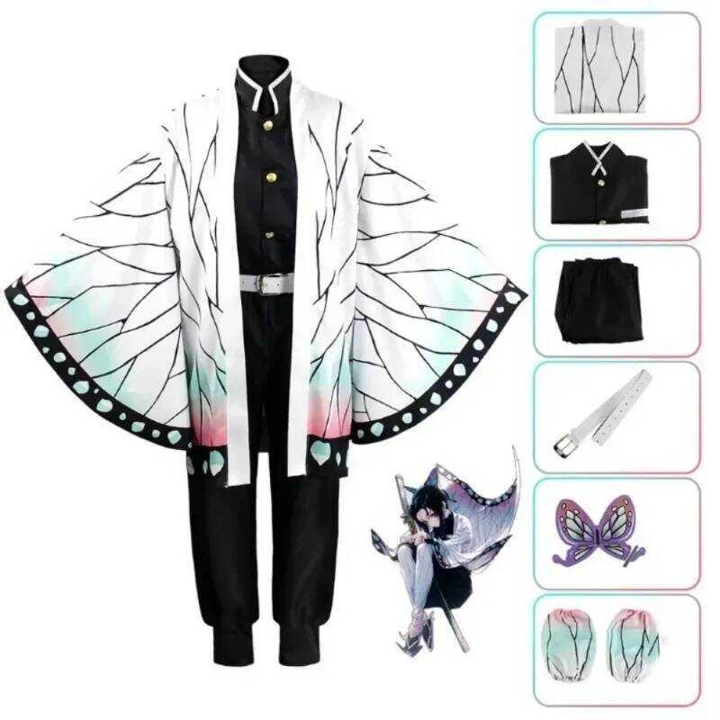C Shinobu Adult Kids Kochou Anime Cosplay Costume Kanae Cosplay Clothes Clip Women Uniform Slayer C