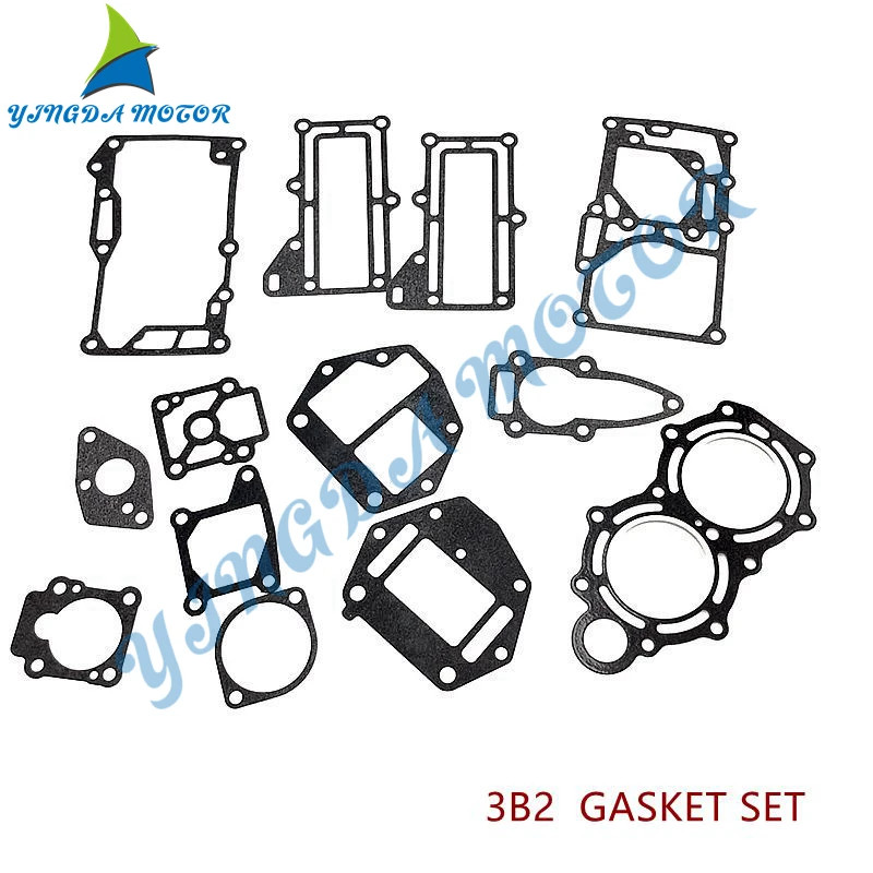 3B2 GASKET SET For Mercury Tohatsu Head Cover Outboard Motor 2-Stroke 8HP 9.8HP,3B2-01005-0,3K9-023