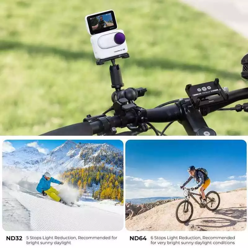 K&F Concept ฟิลเตอร์ CPL UV ND8 ND16 ND32 ND64 สำหรับ Insta360 GO 3S thumbnail 5