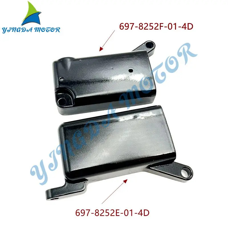697-8252E-01-4D + 697-8252F-01-4D Cover, Main Switch For Yamaha 55/60/75/80/90HP Outboard Motor Boa