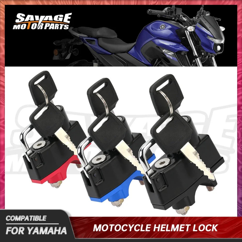 Motorcycle Helmet Lock For YAMAHA FZ25 FZ03 FZ07 FZ09 FJ09 FJ10 FZ6 FZ1N FZ8 Locks Latches Key Padl