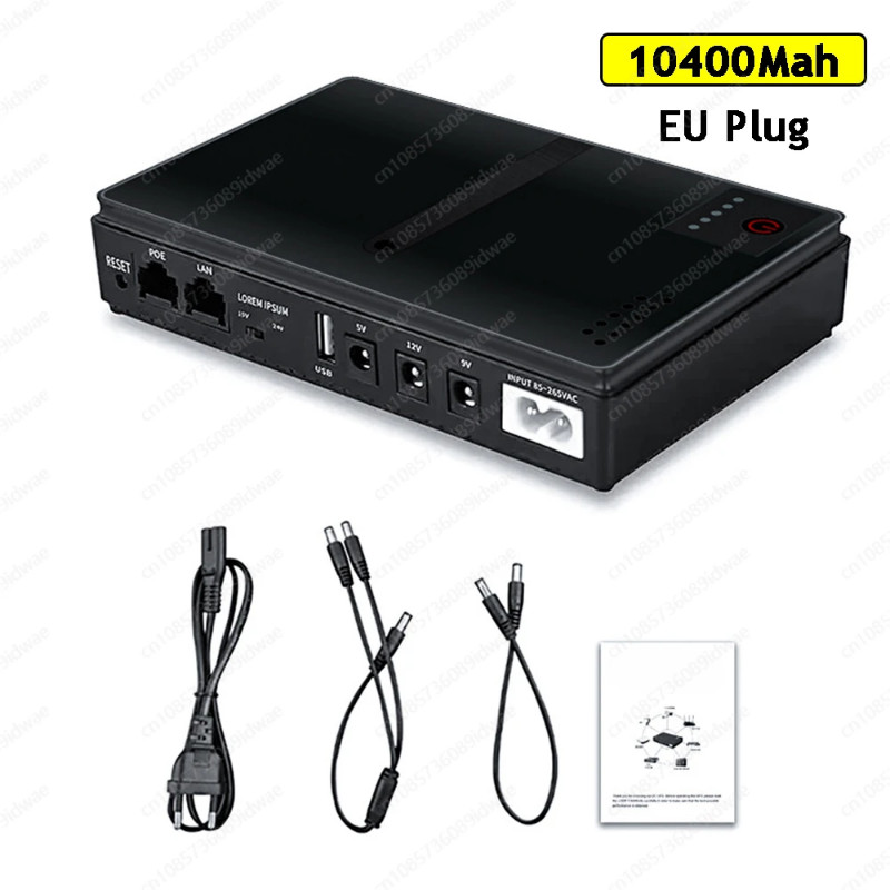 18W DC1018P Router 5V9V12V DC UPS Uninterruptible Power Supply 10400Mah Emergency Power Supply For