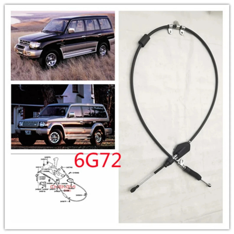 6G72 Car Hift Cable Transmission Shift Lever Cable Shift For Pajero Montero V23W V33W V43W V44W MB6