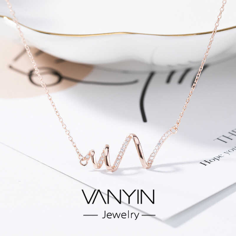 Wanying เครื่องประดับสร้อยคอ Heartbeat หญิง S925 เงินสเตอร์ลิง Influencer สไตล์เดียวกันที่ไม่ซ้ํากัน