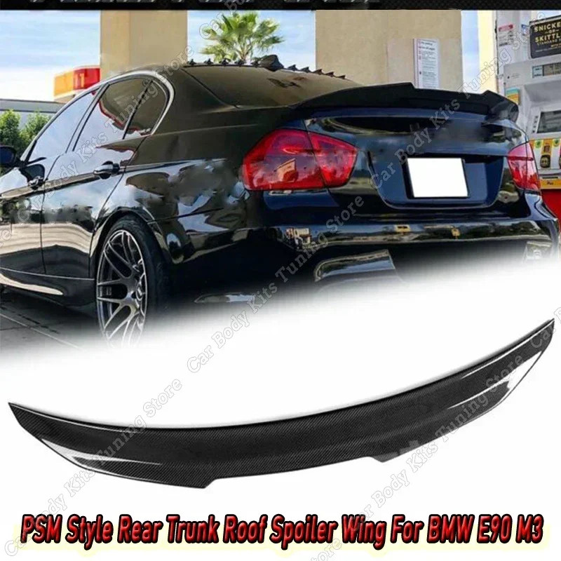 For BMW E90 M3 2008-2012 & E90 3 Series 2005-2011 Sedan Rear Roof Lip Spoiler PSM Style V2 Car Rear