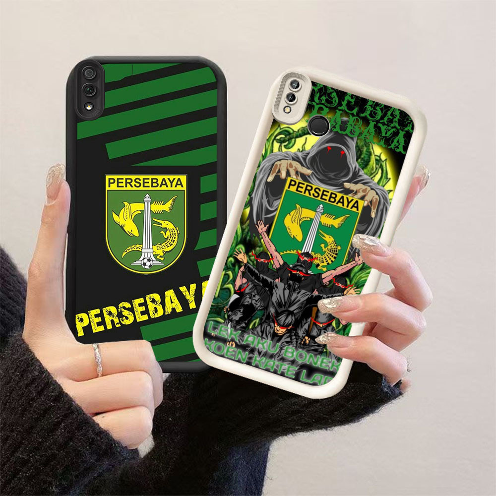 HK-65 Persebaya ปลอกกันกระแทกสําหรับซิลิโคนสีดําและสีขาว VIVO Y91i Y66 V9 Y91C Y81 Y81S Y91 Y95 Y93