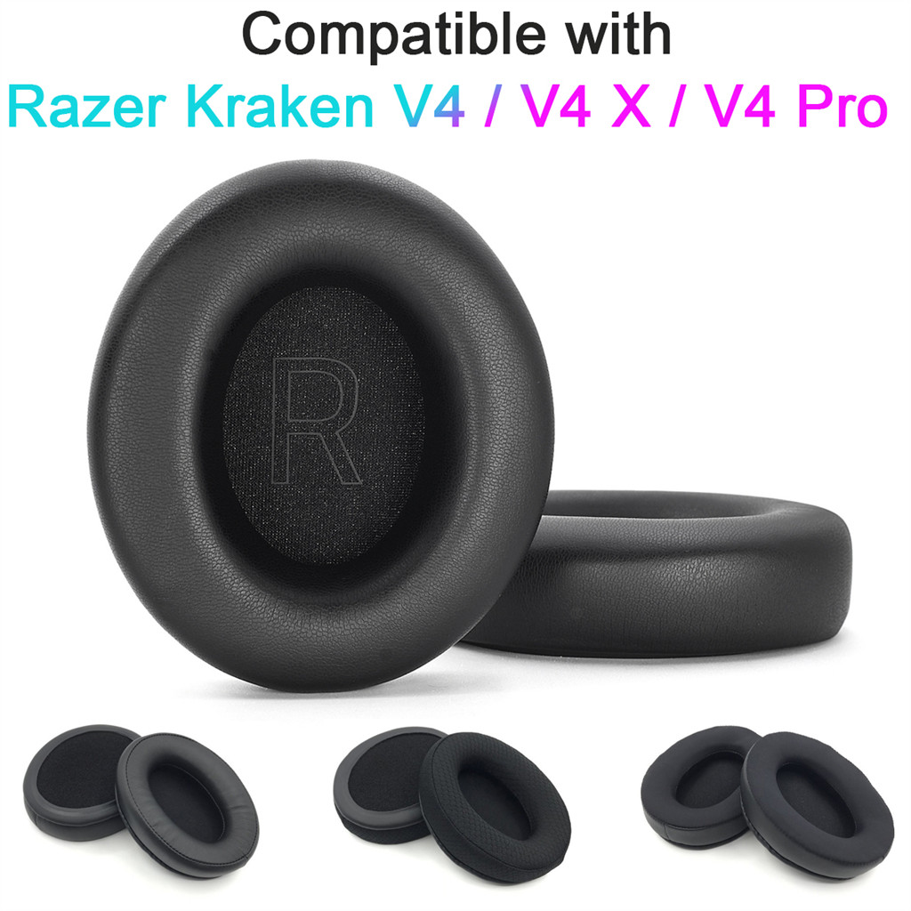 เปลี่ยนแผ่นรองหูฟังสําหรับ Razer Kraken V4 / V4 X / V4 Pro หูฟังแผ่นรองหูฟังเบาะฟองน้ําชุดหูฟัง Earm