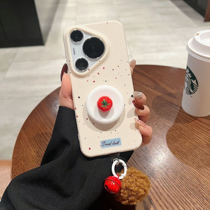 New Splash Ink Tomato Holder 16ProMax Phone Case iPhone15Pro14