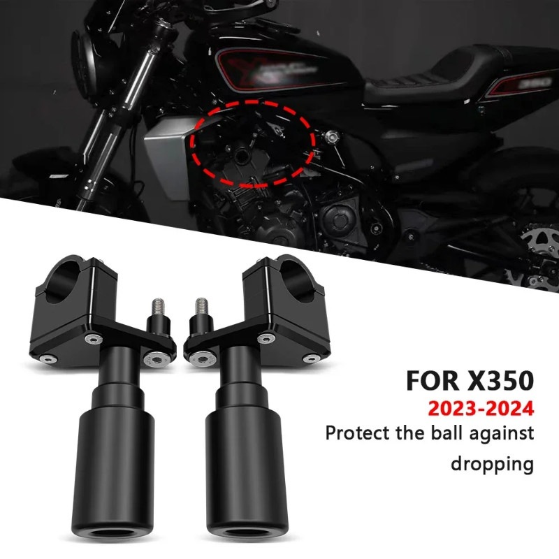 for x350 X350 23-24 anti-fall rubber protector motorcycle anti-fall ball protection rod anti-fall s