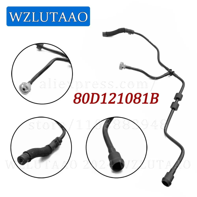 Engine Coolant Radiator Overflow Hose 80D121081B,80A121081DH,80A121081AS For Audi Q5L 2018-2025,Q5