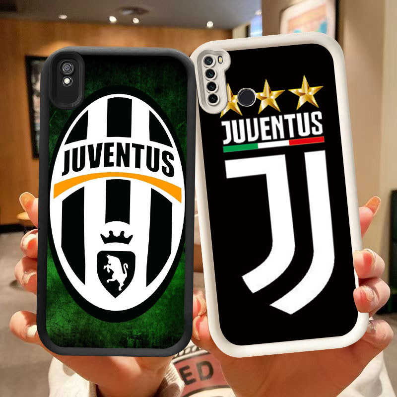 DK-68 JUVENTUS ปลอกซิลิโคนสีดําและสีขาวสําหรับ Redmi Note 6A 7 9T 9A Pro