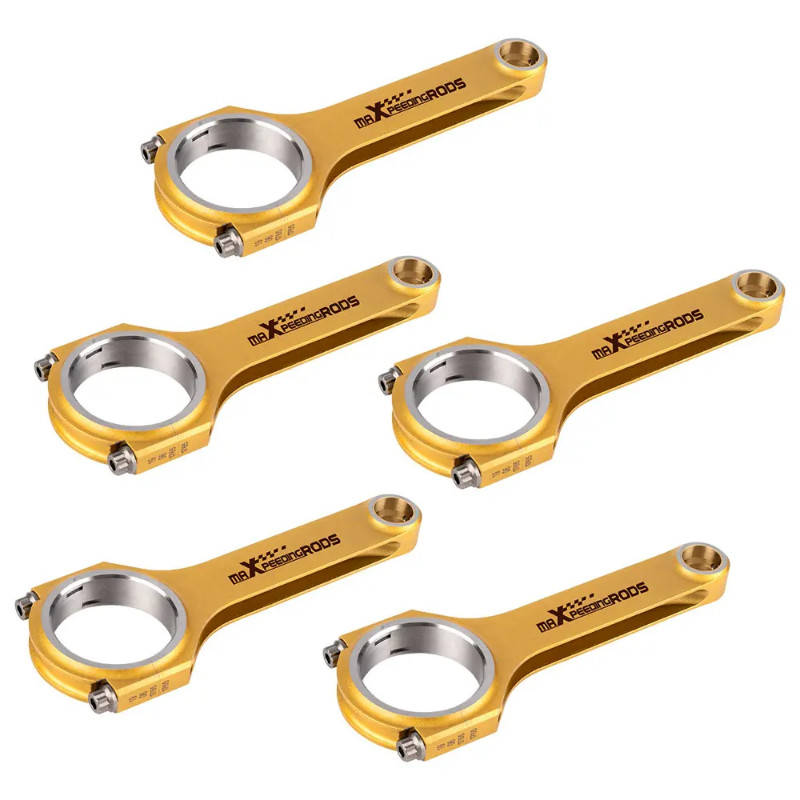 5x Titanized Connecting Rods for Volvo 850 C70 Coupe 2.3L Turbo B5234T 850 V70