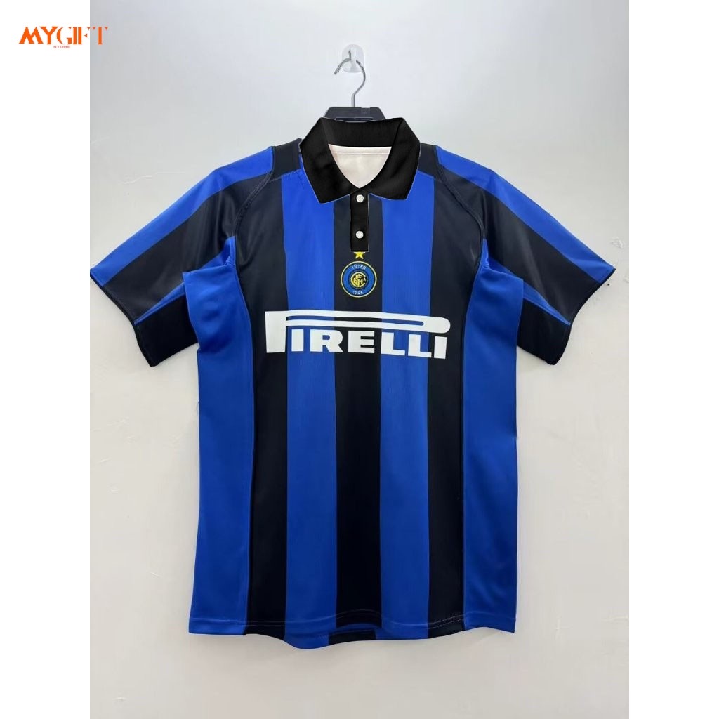 #IM 04-05 Home Retro Soccer Jersey Football #ADRIANO #RECOBA เวอร์ชั่นพัดลม