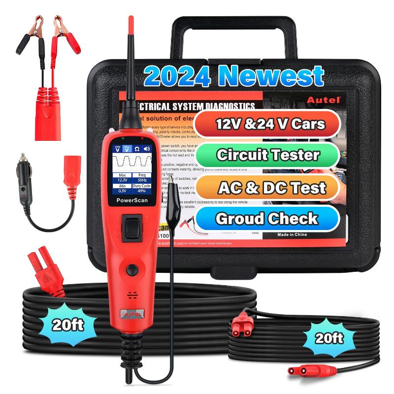 Autel PowerScan PS100 Auto Circuit Tester Diagnostic AVOmeter Test Tool Automotive OBD2 Scanner